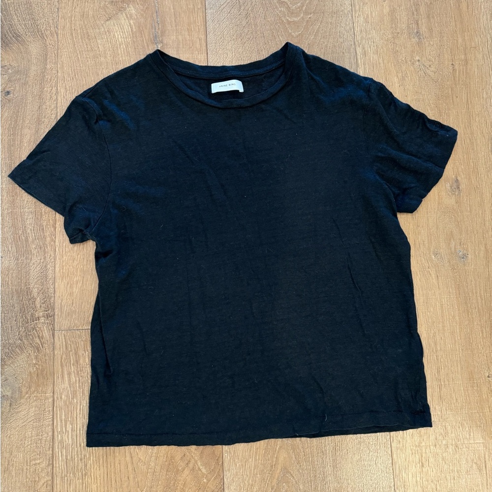 Anine Bing - Black T Shirt Size XS (2)